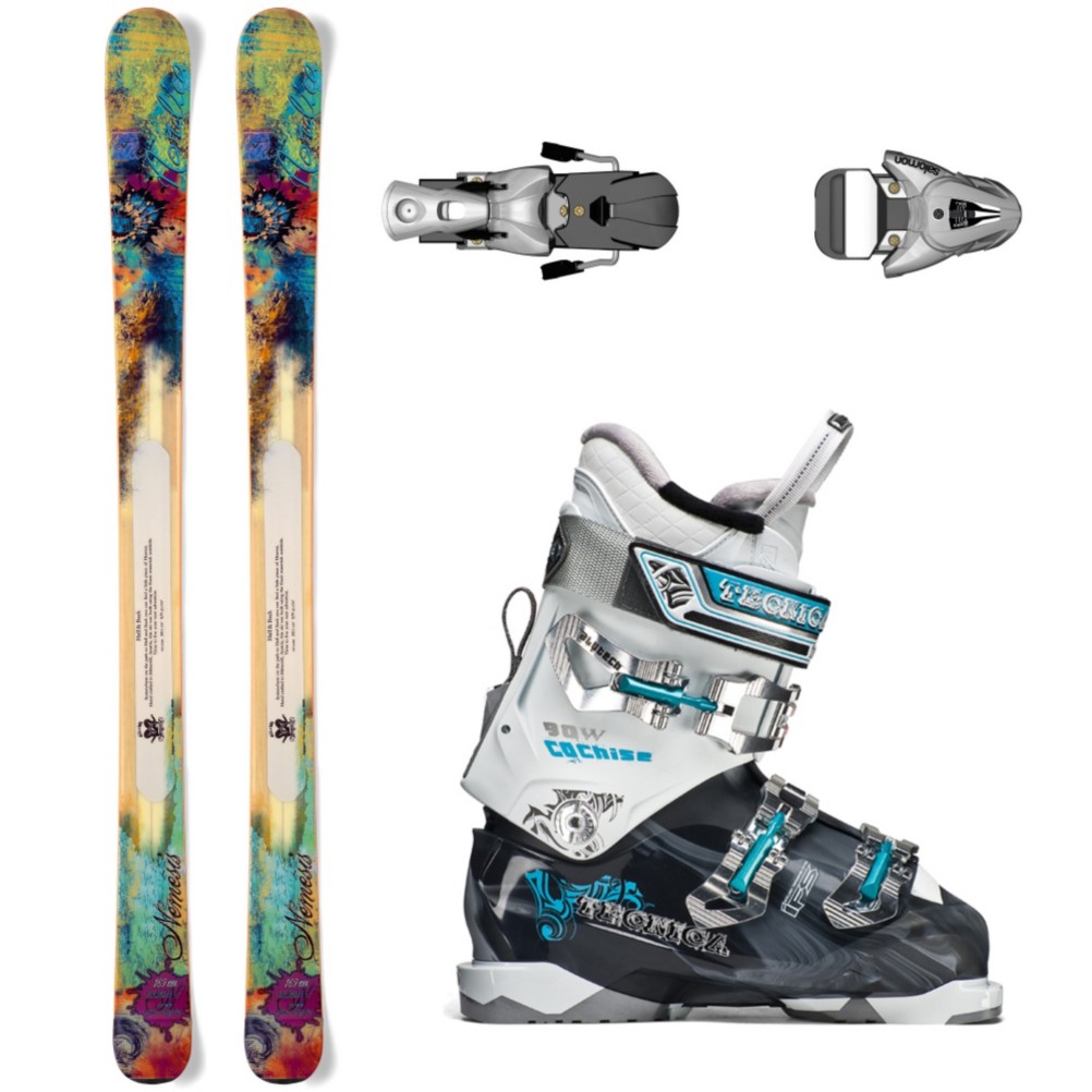 Nordica Nemesis Womens Ski Package 2013, , medium