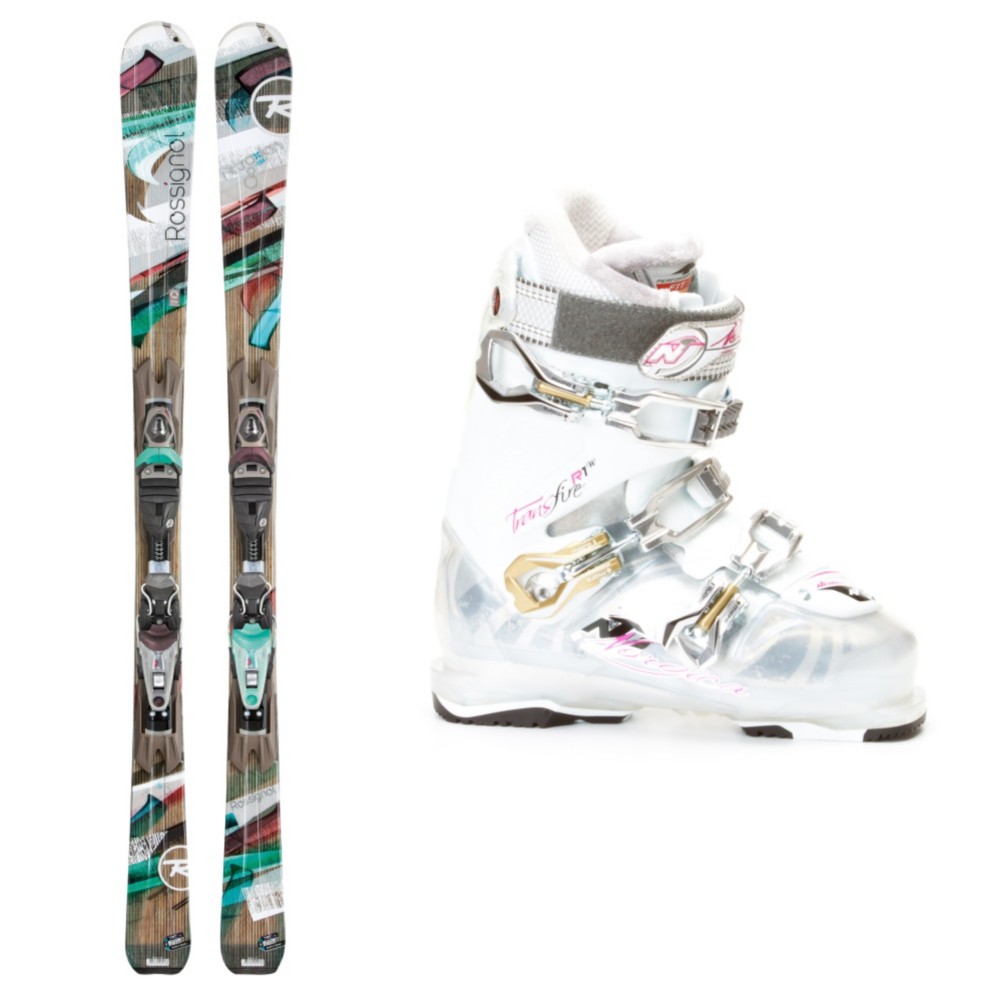 Rossignol Attraxion 8 Echo Womens Ski Package 2013, , medium