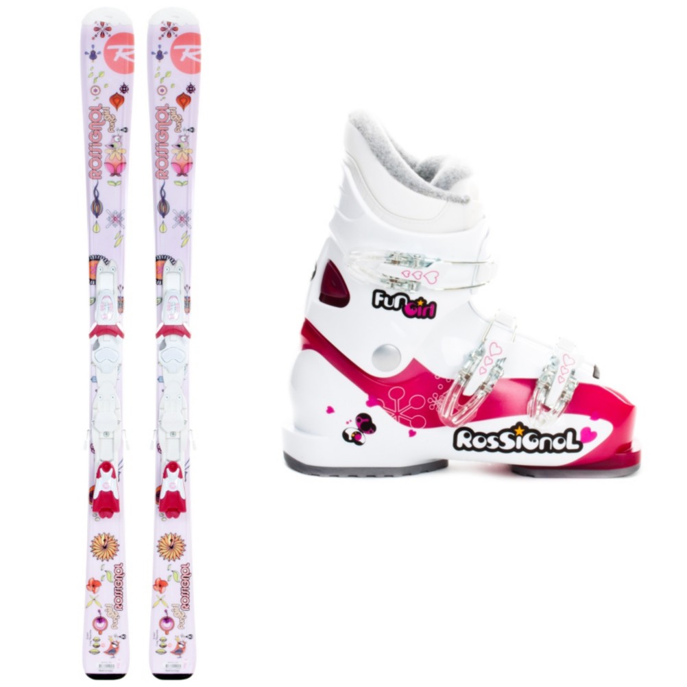 Rossignol Fun Girl X 45 Girls Ski Package 2013, , medium