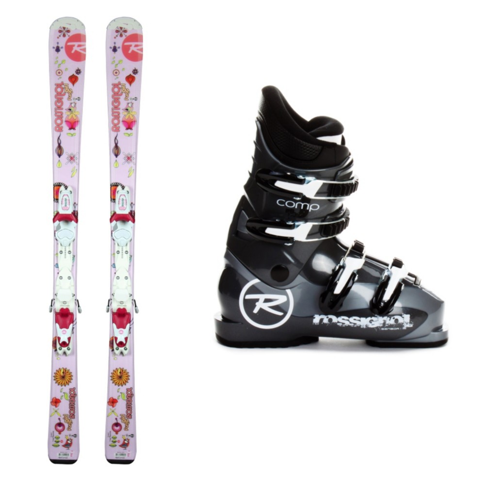 Rossignol Rossignol Fun Girl Zip 70 Girls Ski Package 2013, , medium