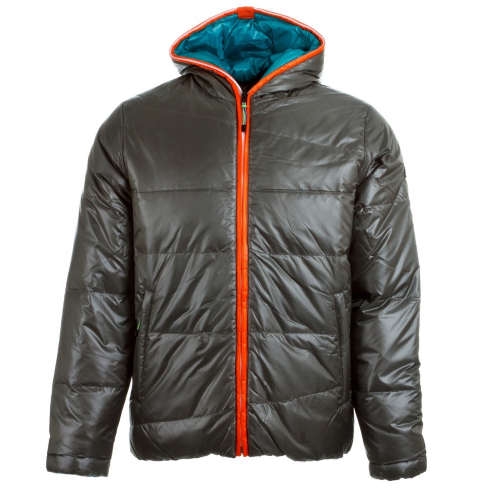 KJUS Spin Down Mens Jacket, Gunmetal-Viridian Green, medium
