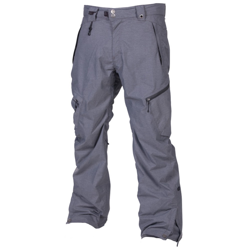 686 Plexus Plasma Mens Snowboard Pants, Gunmetal Houndstooth, medium