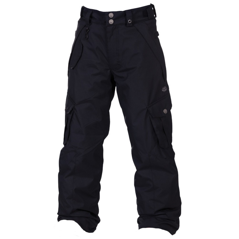 686 Smarty Original Cargo Kids Snowboard Pants, Black, medium