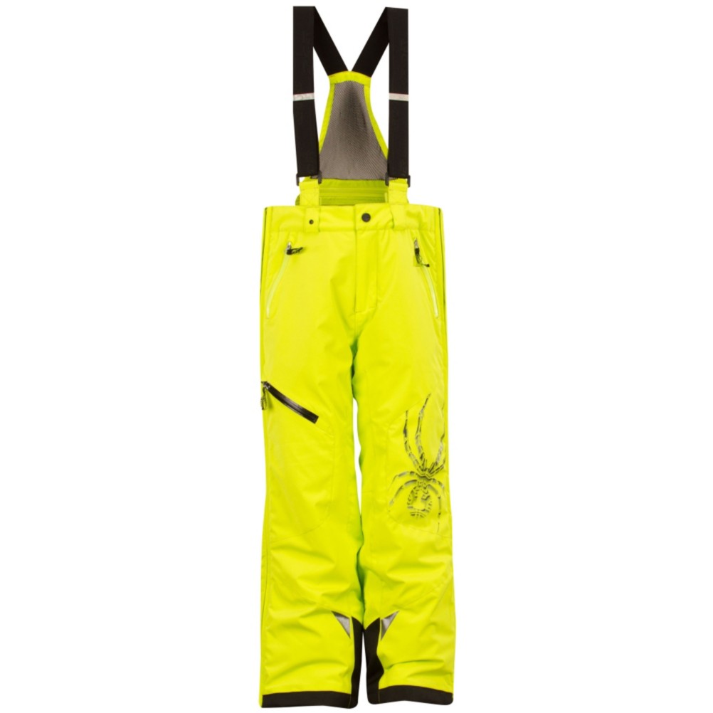 Spyder Avenger Kids Ski Pants, Sharp Lime-Sharp Lime, swatch