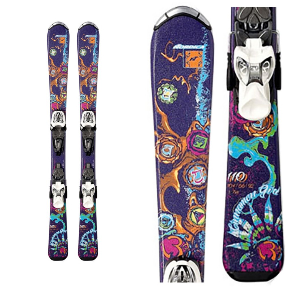 Nordica Cinnamon Kids Skis with Fastrak 4.5 Bindings 2013, , medium