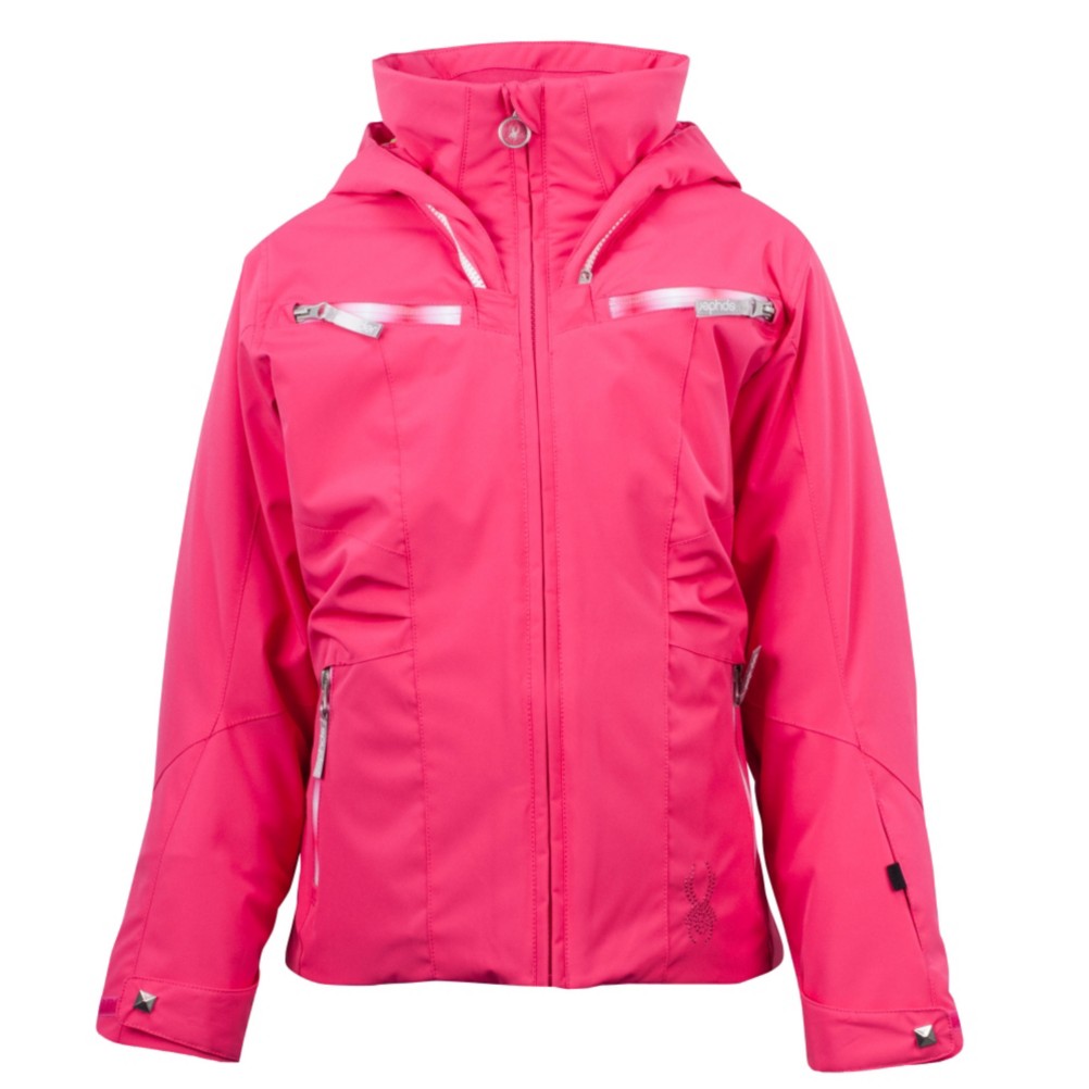 Spyder Knockout Girls Ski Jacket, Diva Pink-Diva Pink Speedlines, medium