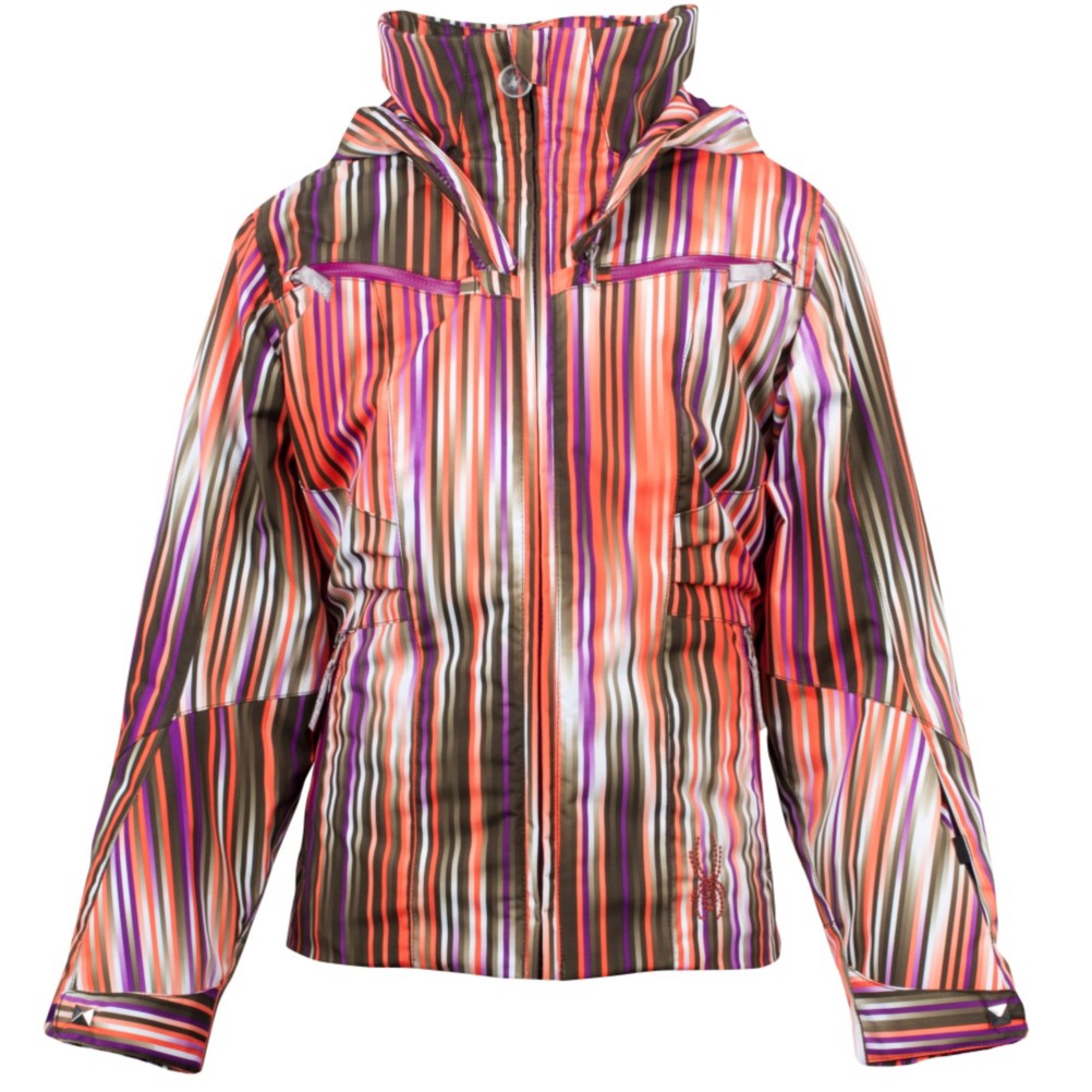 Spyder Knockout Girls Ski Jacket, Sunrise Speedlines-Gypsy, swatch