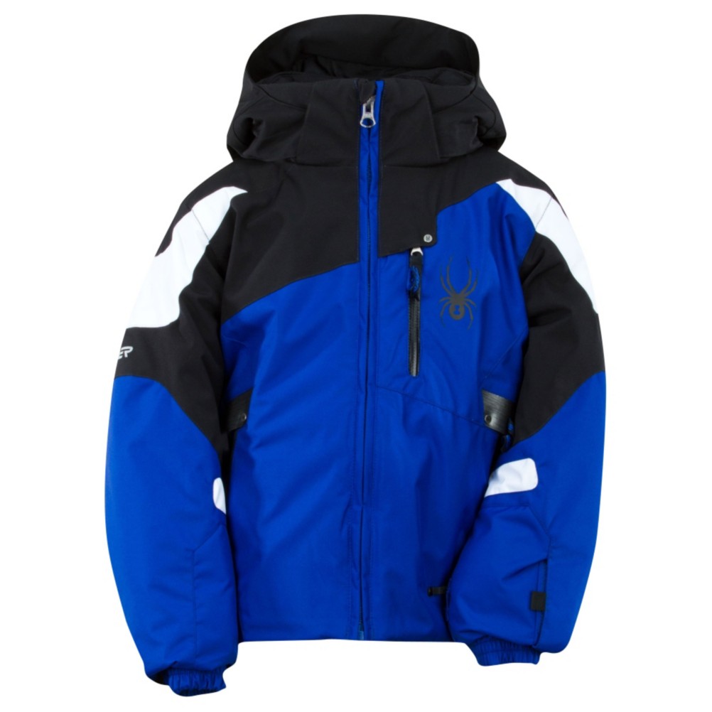 Spyder Mini Leader Toddler Ski Jacket, Just Blue-Black-White, swatch