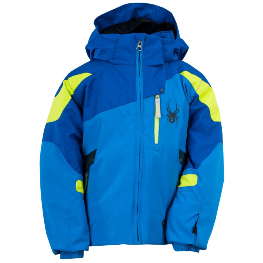 Spyder Mini Leader Toddler Ski Jacket, Collegiate-Just Blue-Sharp Lim, medium