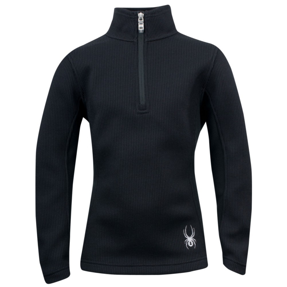 Spyder Valor Half-Zip Girls Sweater, Black, medium
