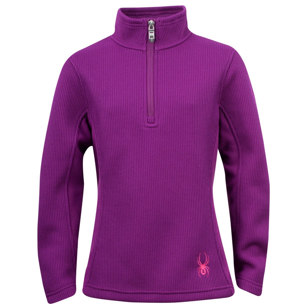 Spyder Valor Half-Zip Girls Sweater, Gypsy, medium