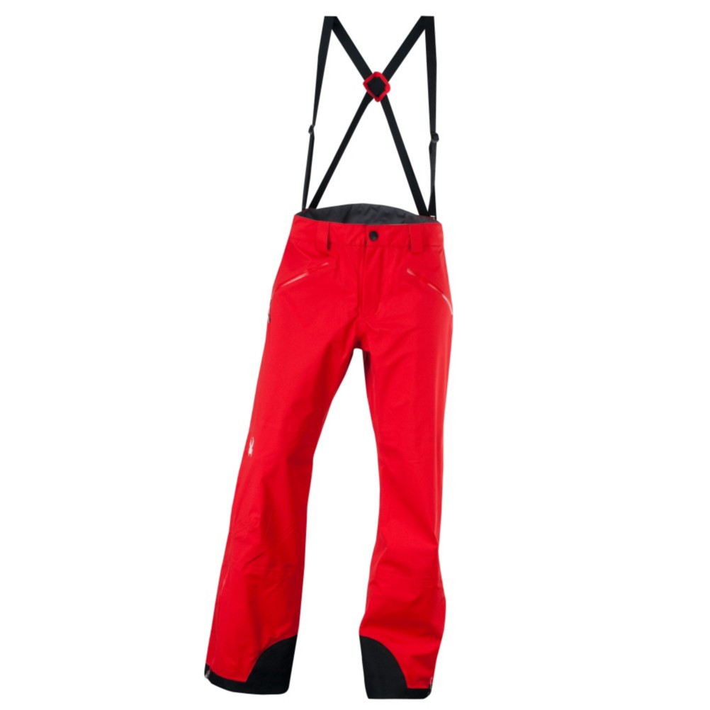 Spyder Sanction Shell Mens Ski Pants, Volcano, medium