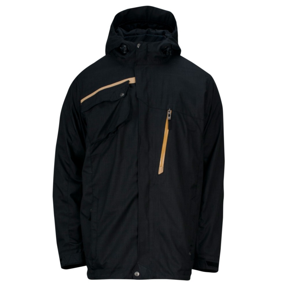 Spyder Trucker 3 in 1 Mens Insulated Ski Jacket, Black, swatch