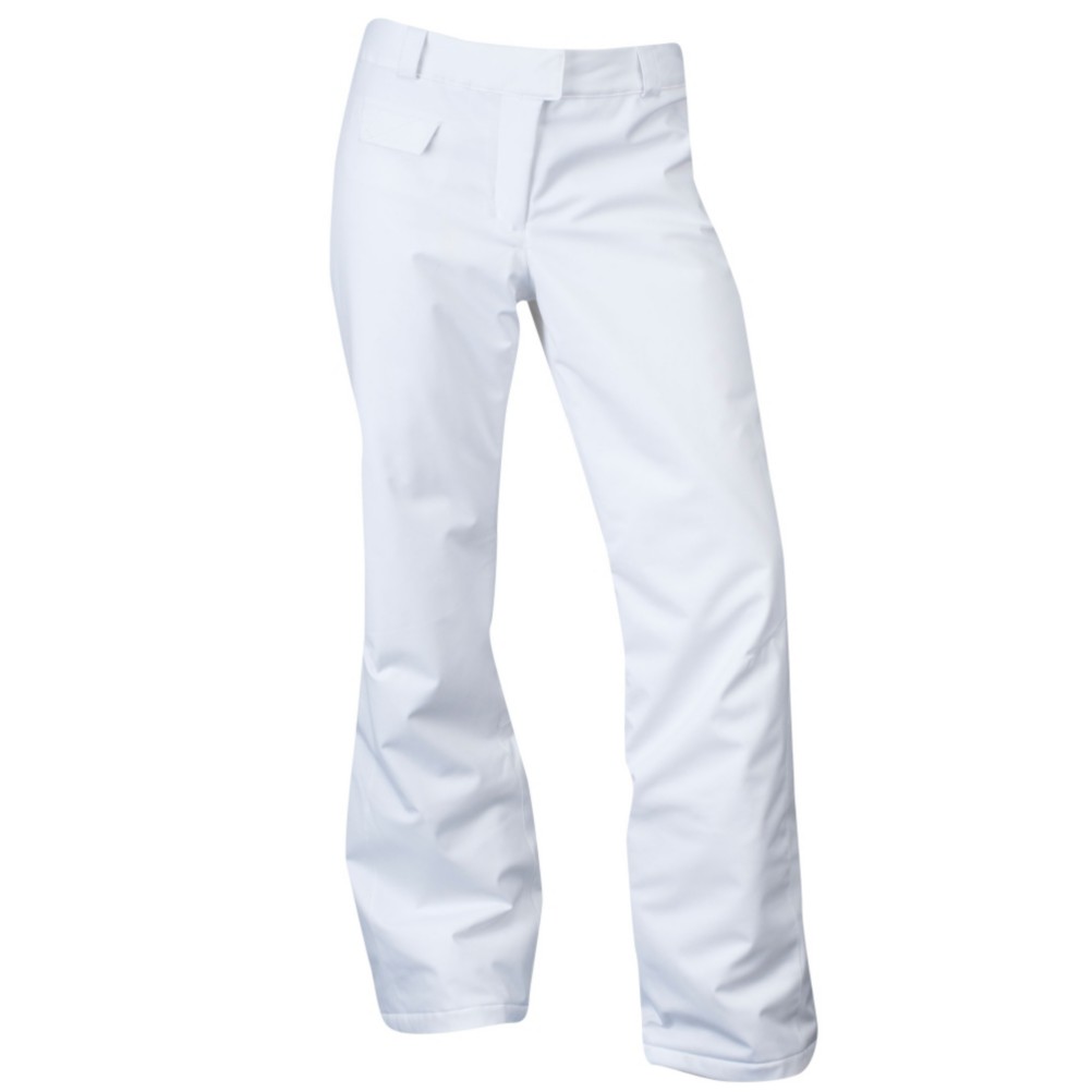Spyder Winner Tailored Fit Womens Ski Pants, White, swatch