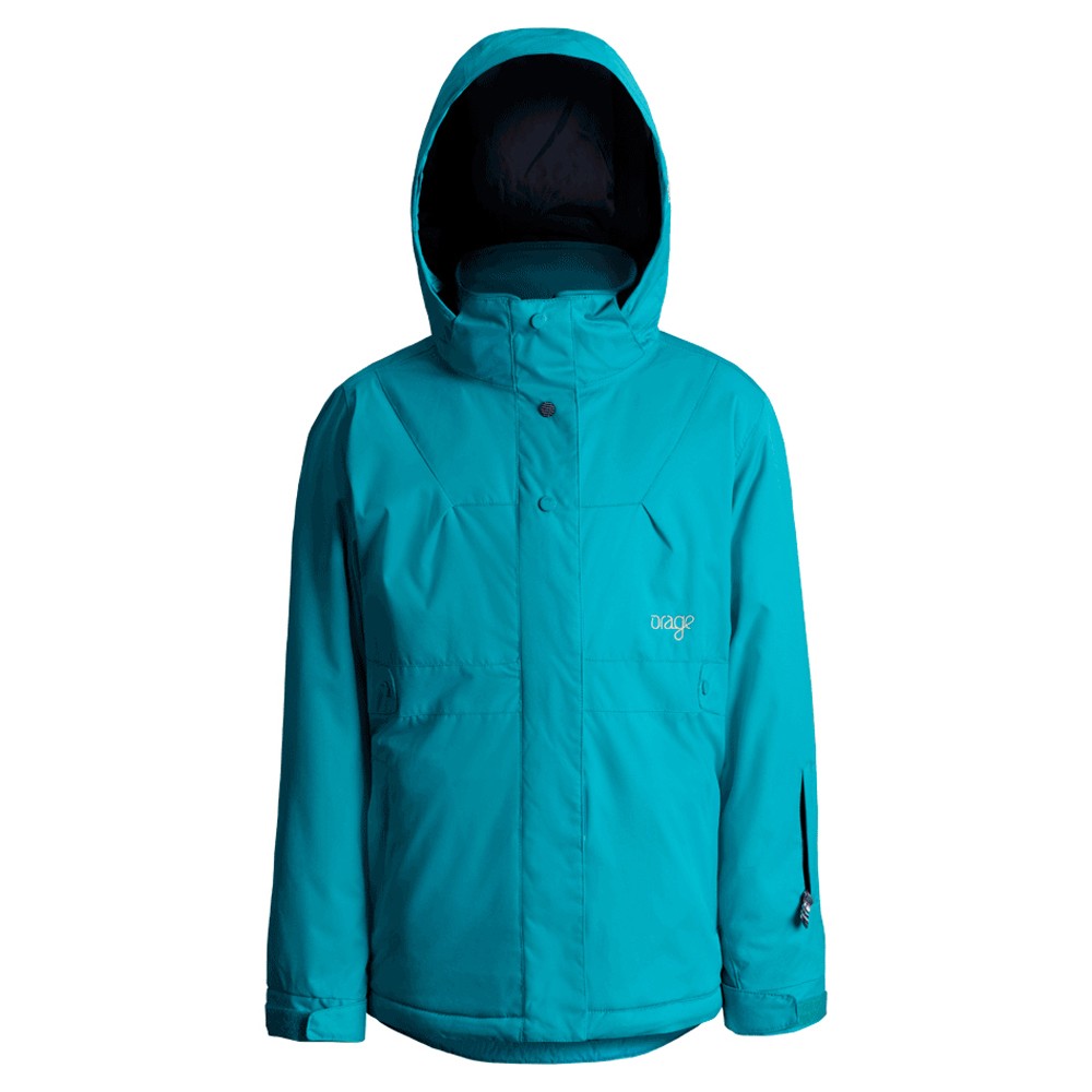 Orage Daphey Girls Ski Jacket, Teal, swatch