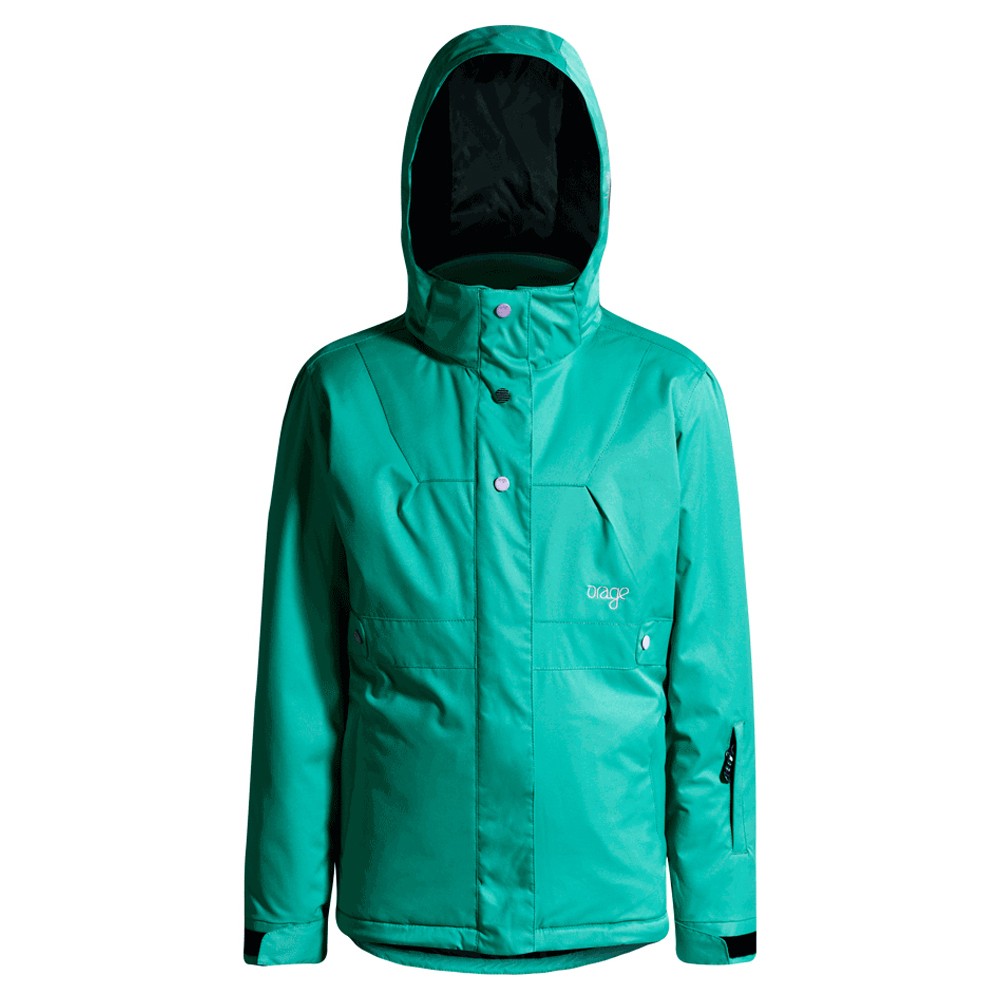 Orage Daphey Girls Ski Jacket, Turquoise, swatch