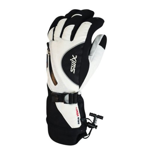 Swix Sidewinder Mens Gloves, White-Black, swatch