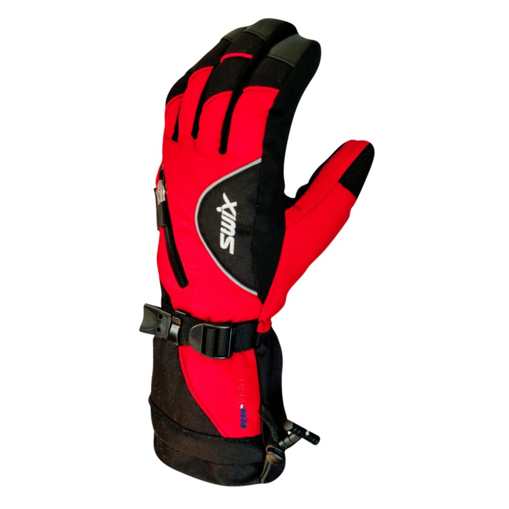 Swix Sidewinder Mens Gloves, Crimson Red-Black, swatch