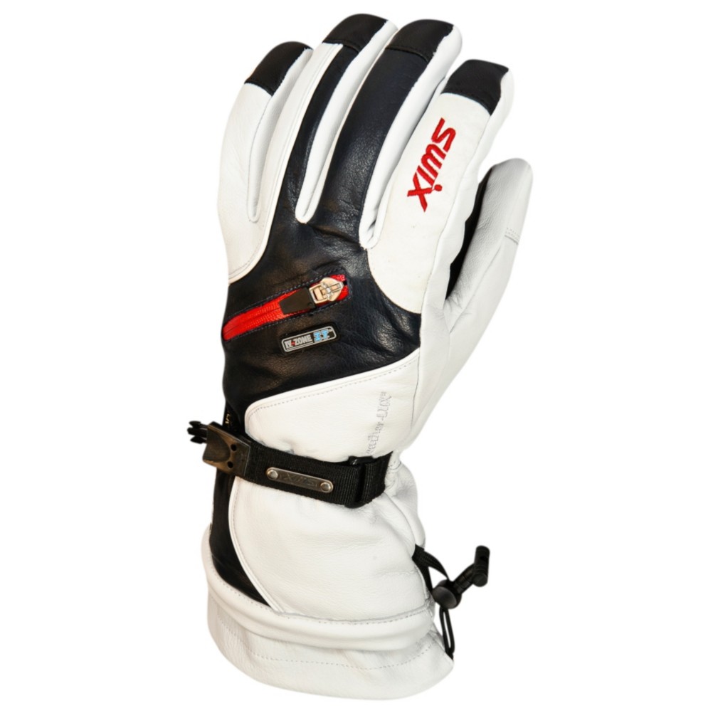 Swix Sovereign Leather Womens Gloves, Black-White, swatch