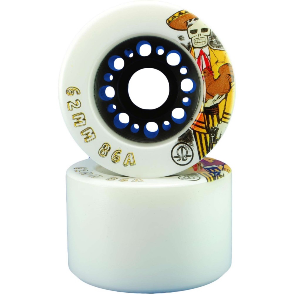 Rollerbones Day Of The Dead Roller Skate Wheels - 8 Pack 2013, 86a, swatch