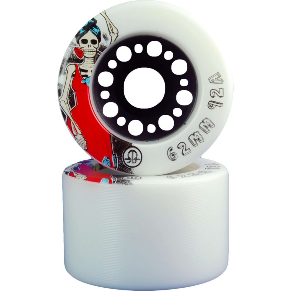 Rollerbones Day Of The Dead Roller Skate Wheels - 8 Pack 2013, 92a, swatch