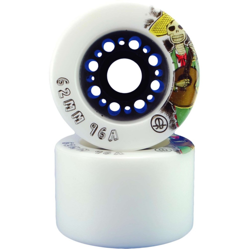 Rollerbones Day Of The Dead Roller Skate Wheels - 8 Pack 2013, 96a, swatch