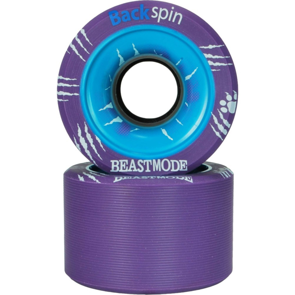 RC Backspin Beastmode Roller Skate Wheels - 8 Pack 2013, Purple, medium