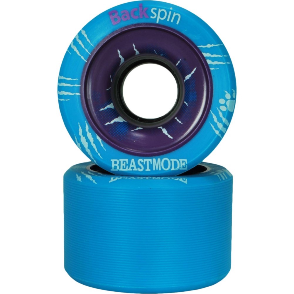 RC Backspin Beastmode Roller Skate Wheels - 8 Pack 2013, Blue, swatch