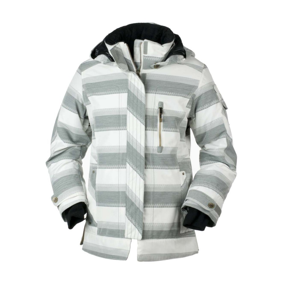 Obermeyer Iconic Girls Ski Jacket, Quarry Stripe Jacquard, swatch