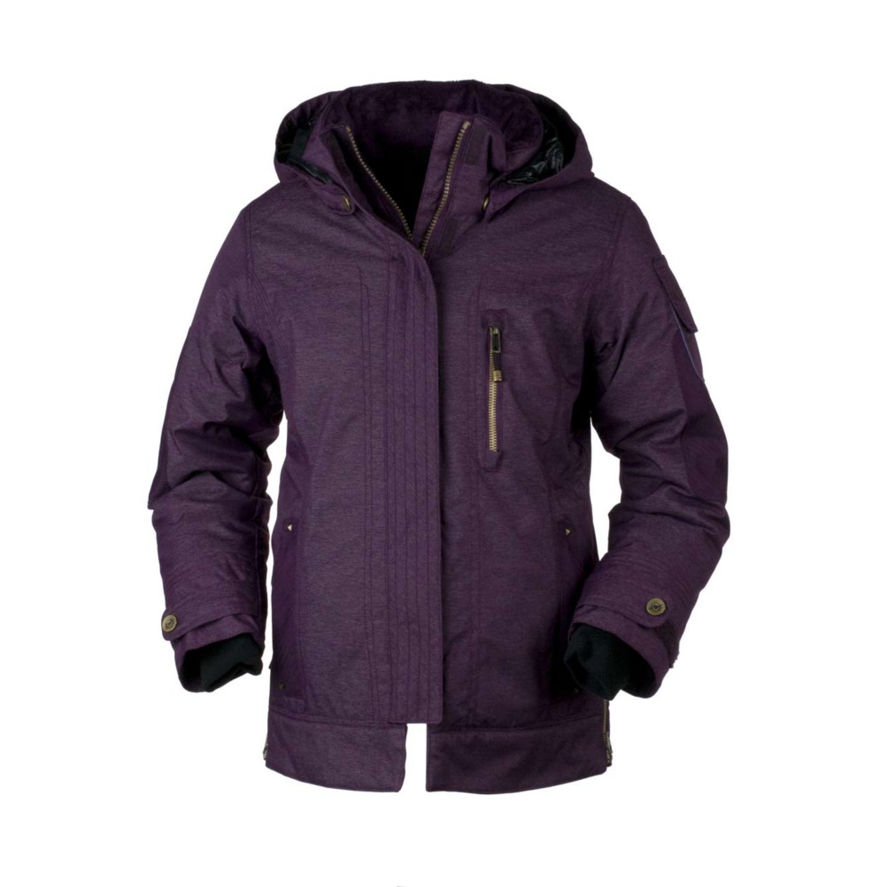 Obermeyer Iconic Girls Ski Jacket, Plum Denim, swatch
