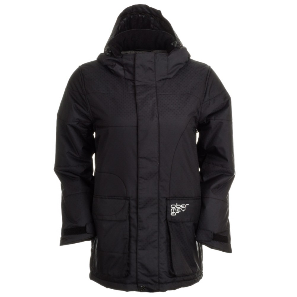 Obermeyer Oracle Parka Boys Ski Jacket, Black, swatch