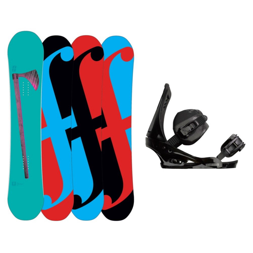 Forum Holy Moly Snowboard and Binding Package, 155cm, swatch