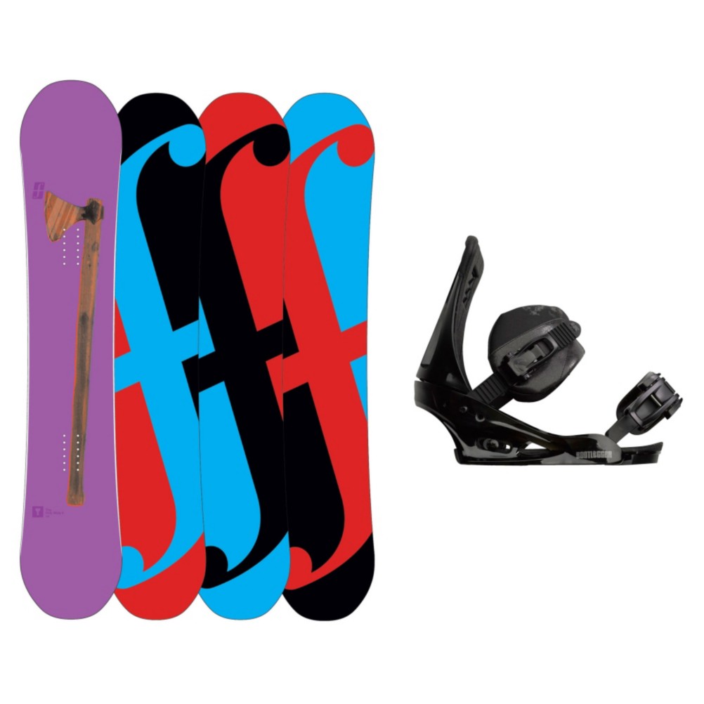 Forum Holy Moly Snowboard and Binding Package, 158cm, swatch