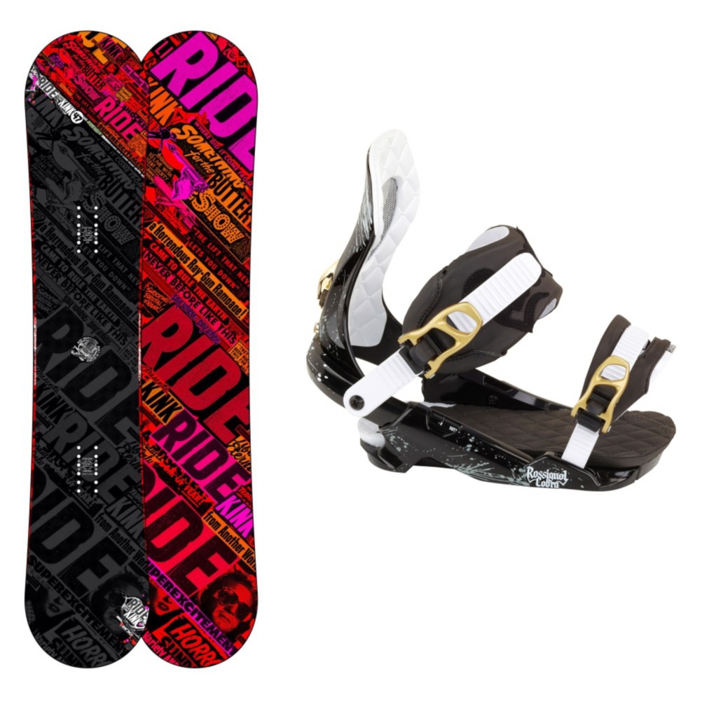 Ride Kink Snowboard and Binding Package 2013, 147cm, medium