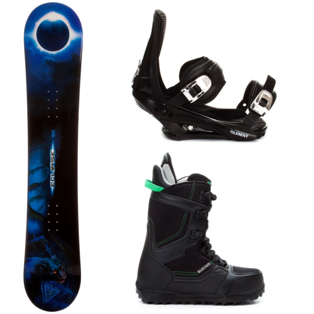 Black Fire Eclipse Complete Snowboard Package, , medium