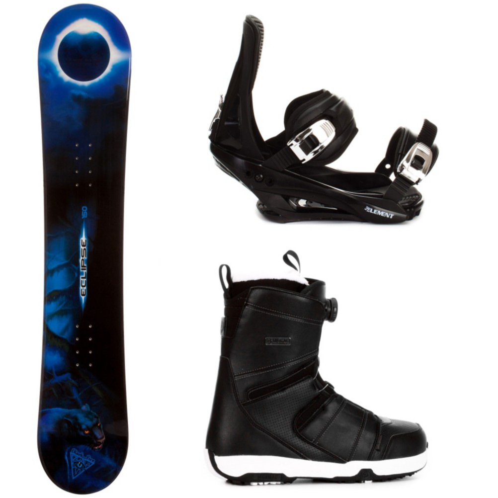 Black Fire Eclipse Complete Snowboard Package, , medium
