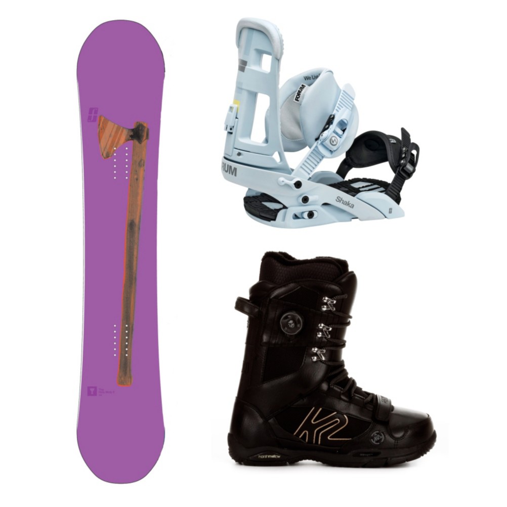 Forum Holy Moly II Complete Snowboard Package, 158cm, swatch