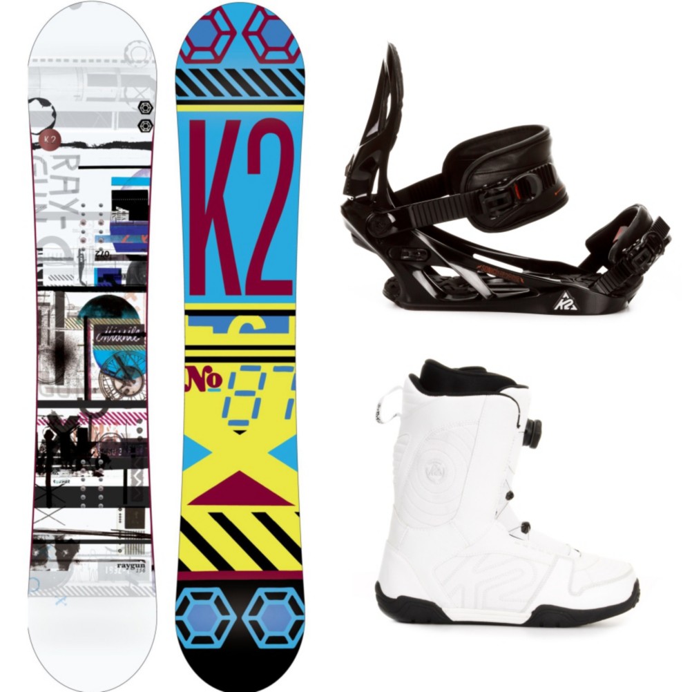 K2 Raygun Complete Snowboard Package, 156cm, medium