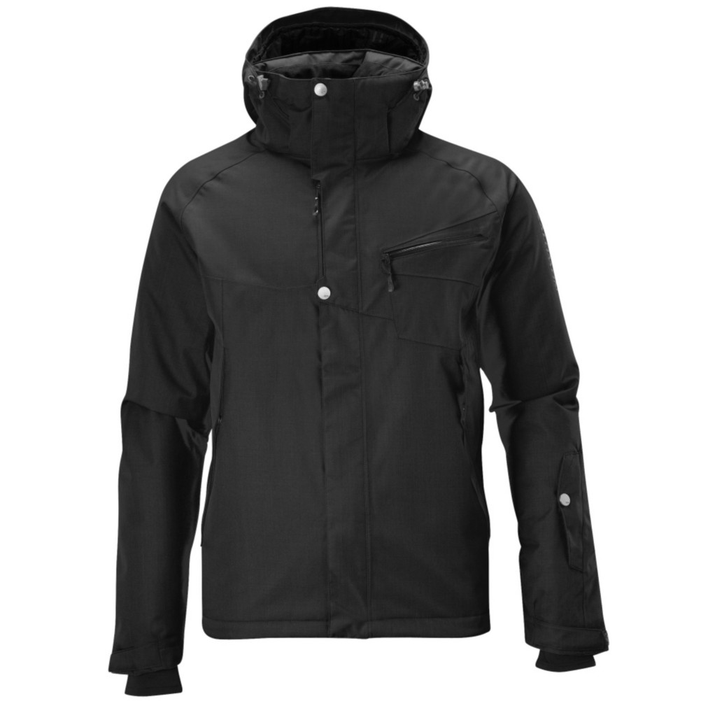 Salomon Fantasy II Mens Insulated Ski Jacket, Black, swatch