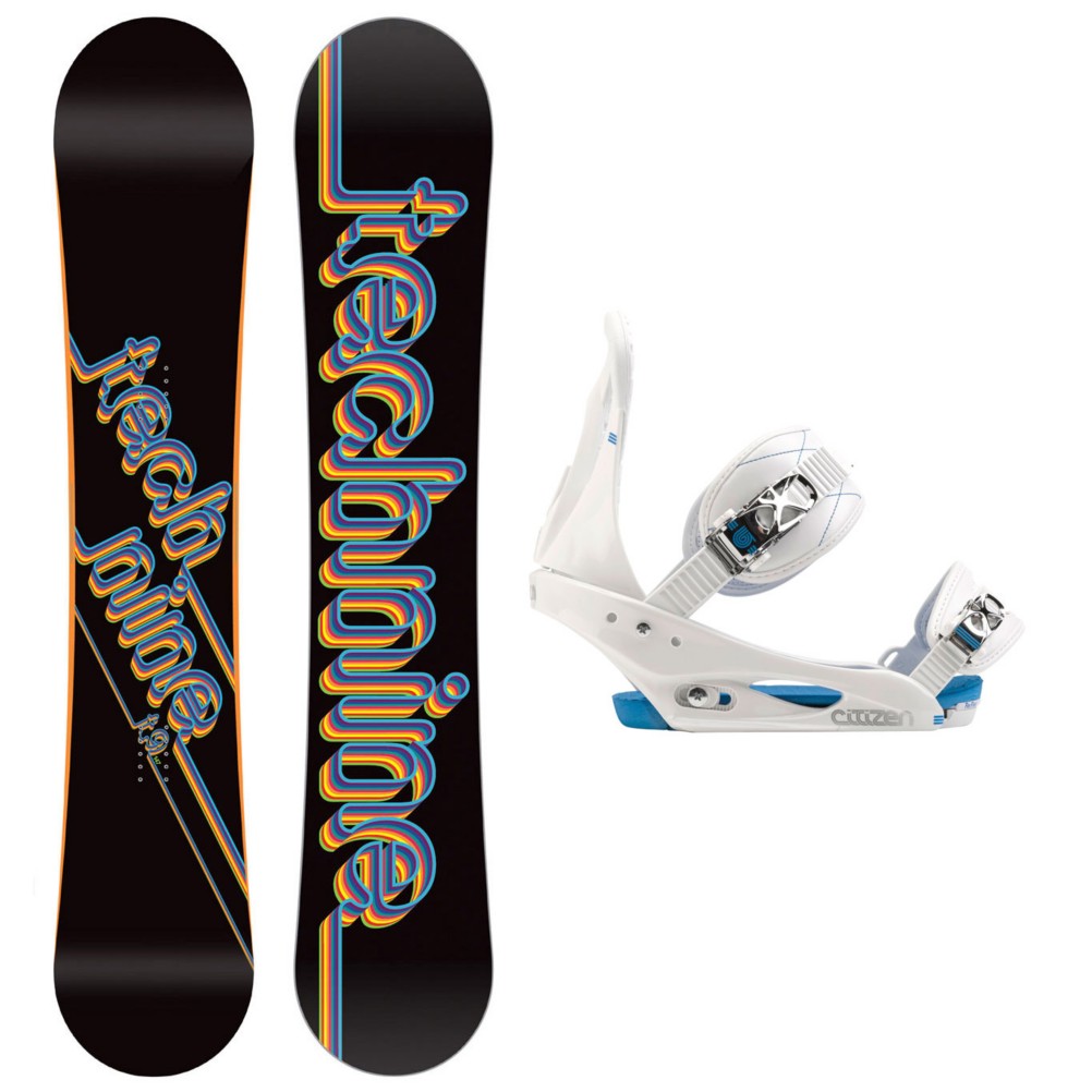 Tech Nine T9 Black Womens Snowboard and Binding Package, , medium