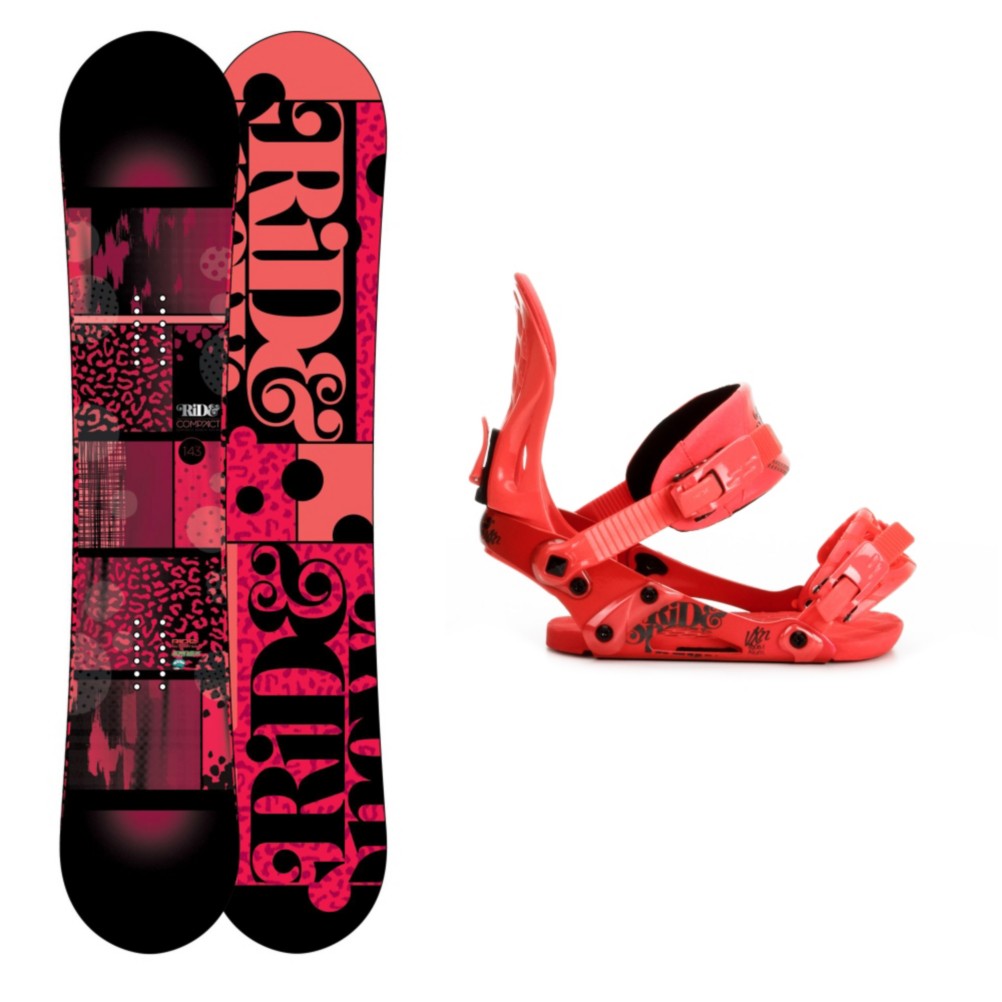 Ride Compact Womens Snowboard and Binding Package 2013, 143cm, medium