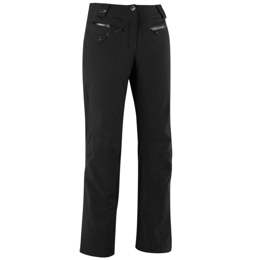 Salomon Speed Womens Ski Pants, Black, swatch