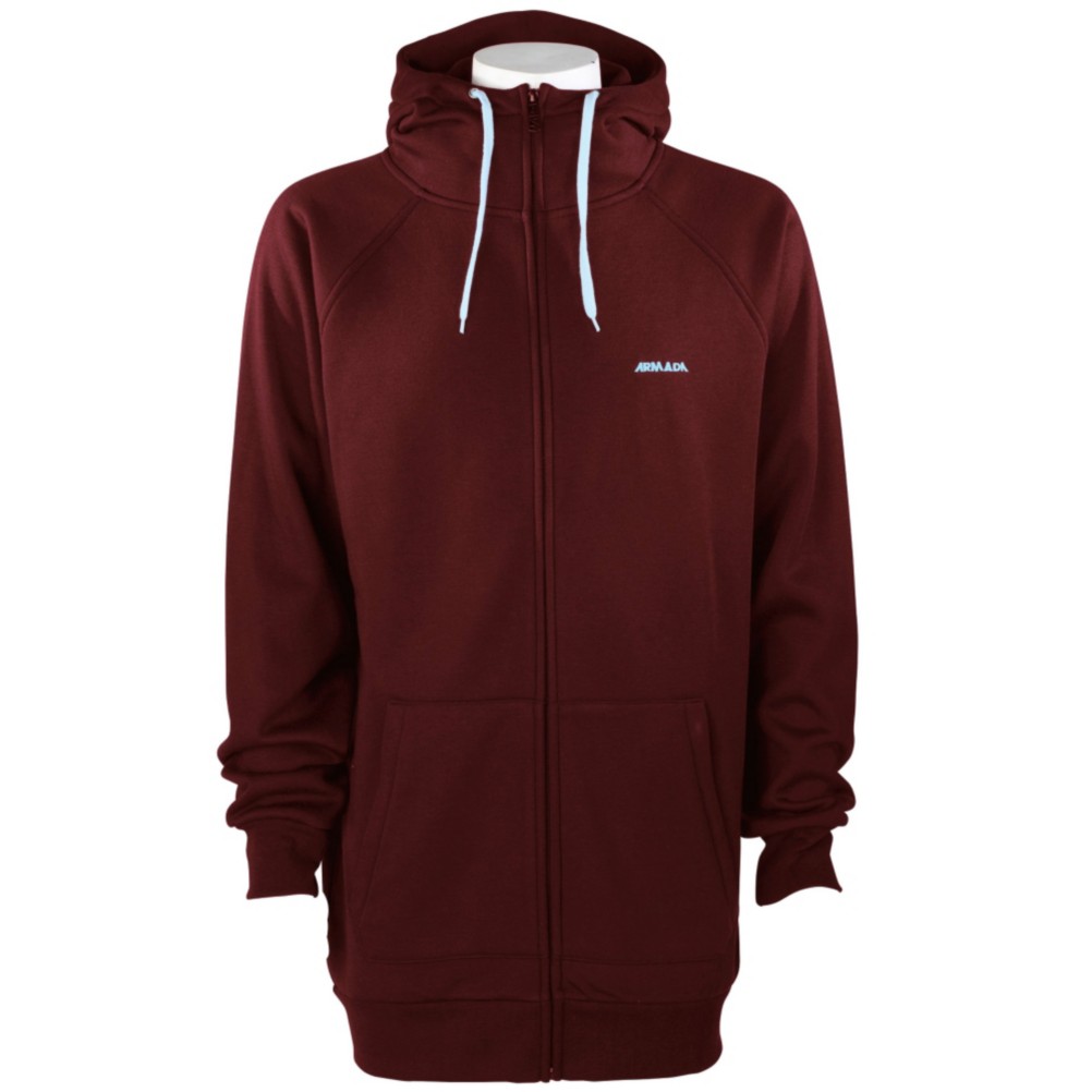 Armada Icon Bonded Tech Fleece Hoodie, Maroon, swatch