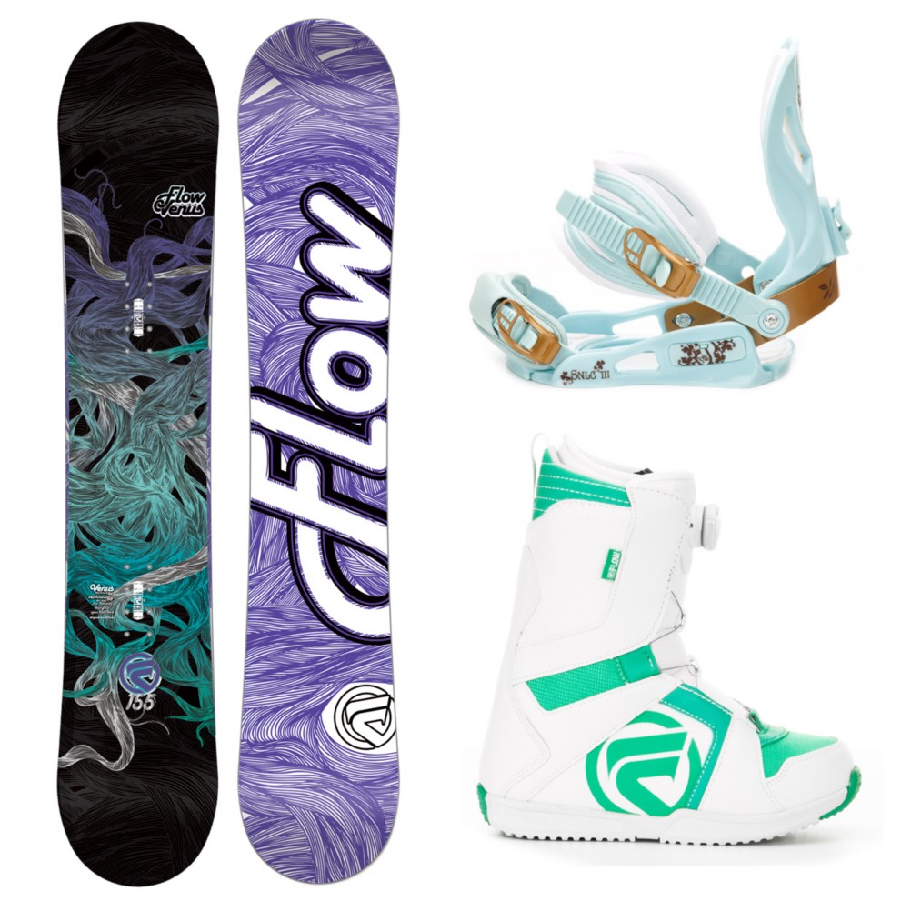 Flow Venus Womens Complete Snowboard Package 2013, , medium
