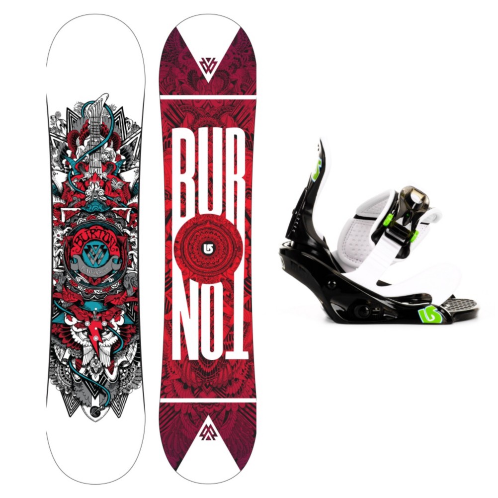 Burton TWC Smalls Kids Snowboard and Binding Package 2013, 120cm, medium