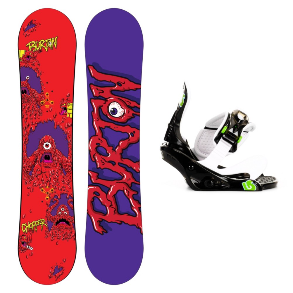Burton Chopper Kids Snowboard and Binding Package 2013, 120cm, swatch