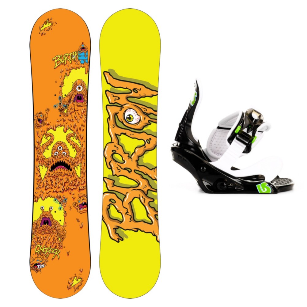 Burton Chopper Kids Snowboard and Binding Package 2013, 125cm, swatch