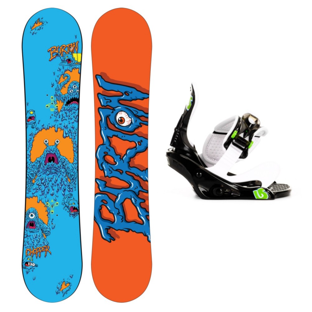 Burton Chopper Kids Snowboard and Binding Package 2013, 130cm, swatch