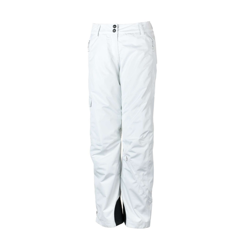 Obermeyer Andorra Eco Short Womens Ski Pants, White Genesis, swatch