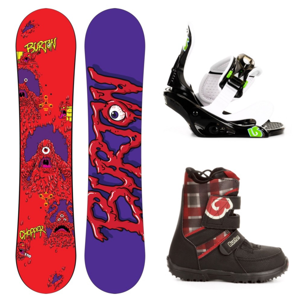 Burton Chopper Kids Complete Snowboard Package 2013, 120cm, swatch